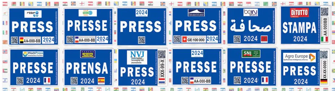 Macaron Presse pour véhicule - Press Stickers for Vehicle